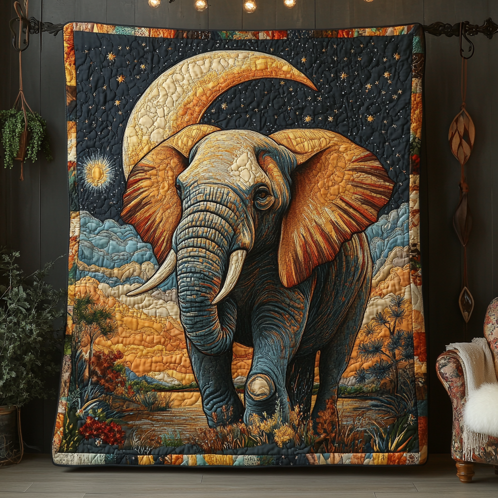 Elephant Wisdom Quilted Blanket Cute Colorful Blanket Best Elephant Gifts Women Elephant Wisdom Quilted Blanket Cute Colorful Blanket Best Elephant Gifts Women