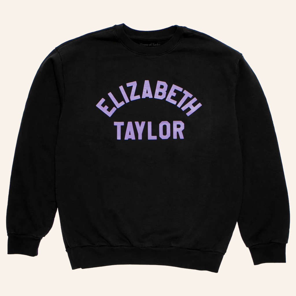 Elizabeth Taylor Merch Elizabeth Taylor Black Sweatshirt Birthday Ideas For Her Elizabeth Taylor Merch Elizabeth Taylor Black Sweatshirt Birthday Ideas For Her