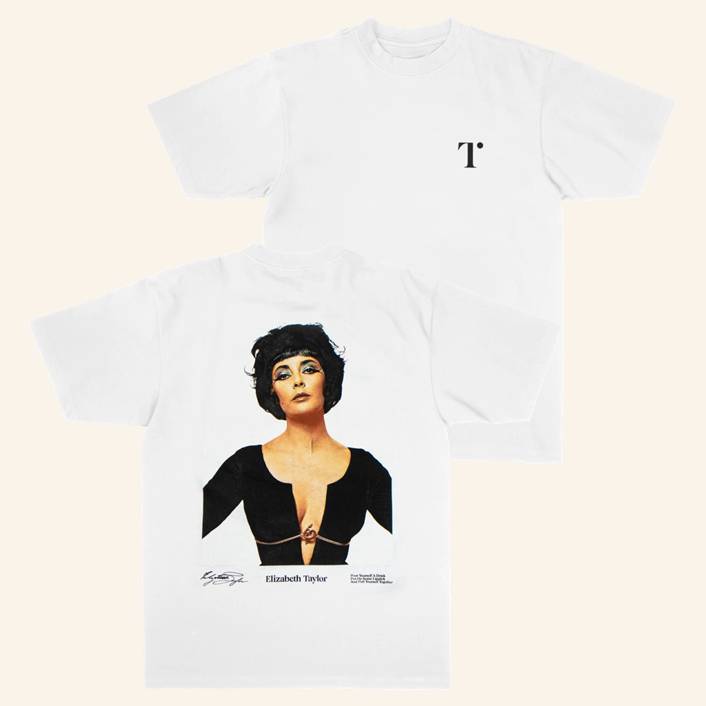 Elizabeth Taylor Merch Pull Yourself Together White T-Shirt Christmas Ideas For Wife Elizabeth Taylor Merch Pull Yourself Together White T-Shirt Christmas Ideas For Wife