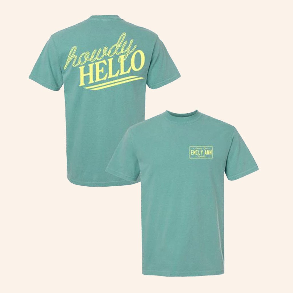 Emily Ann Merch Howdy Hello T-Shirt Unique Gifts For Music Lovers Emily Ann Merch Howdy Hello T-Shirt Unique Gifts For Music Lovers