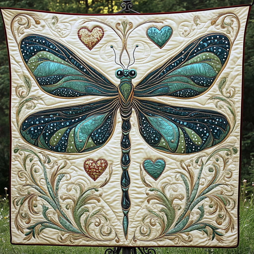 Enchanted Forest Quilted Blanket Cute Colorful Blanket Gifts For Dragonfly Lovers Enchanted Forest Quilted Blanket Cute Colorful Blanket Gifts For Dragonfly Lovers