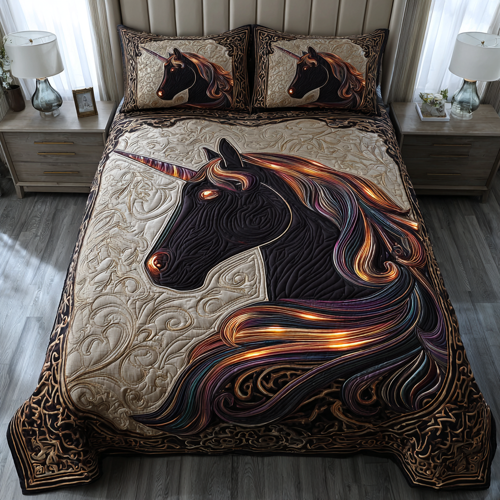 Enchanted Unicorn Quilted Bedding Set Duvet Cover Bed Sheet Set Unicorn Gifts Adults Enchanted Unicorn Quilted Bedding Set Duvet Cover Bed Sheet Set Unicorn Gifts Adults