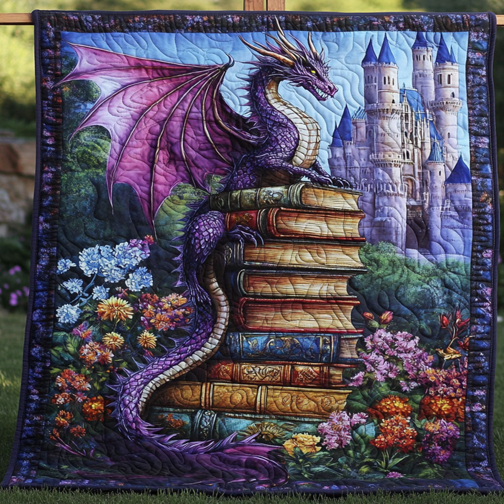 Enchanted Wisdom Warden Quilted Blanket Sofa Throw Blanket Best Dragonfly Lover Gifts For Her