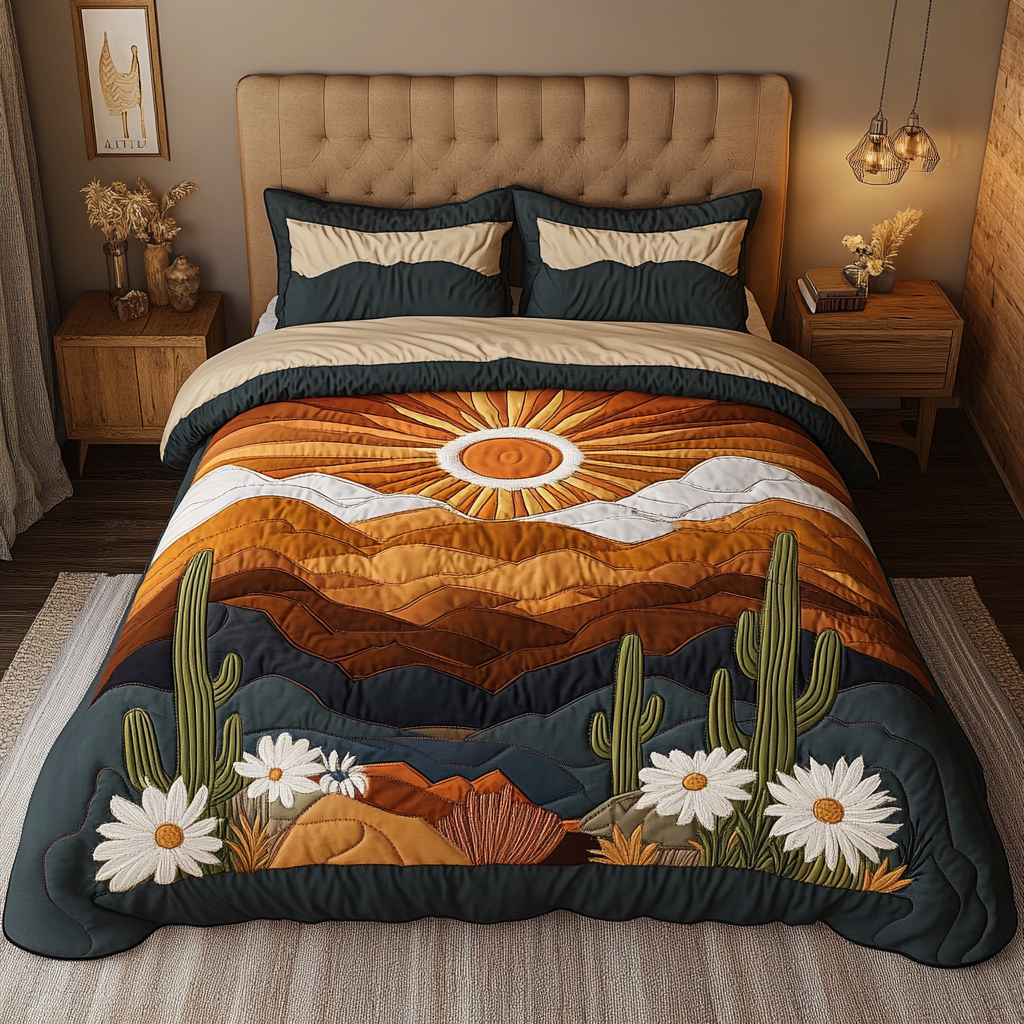 Endless Sands Quilted Bedding Set Duvet Cover Bedspread Good Christmas Gifts For Brother Endless Sands Quilted Bedding Set Duvet Cover Bedspread Good Christmas Gifts For Brother