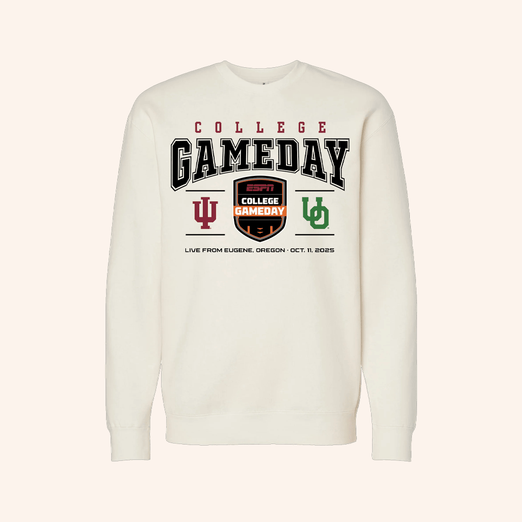 ESPN Merch College Gameday Indiana Vs Oregon Sweatshirt Best Gift For Football Lovers ESPN Merch College Gameday Indiana Vs Oregon Sweatshirt Best Gift For Football Lovers