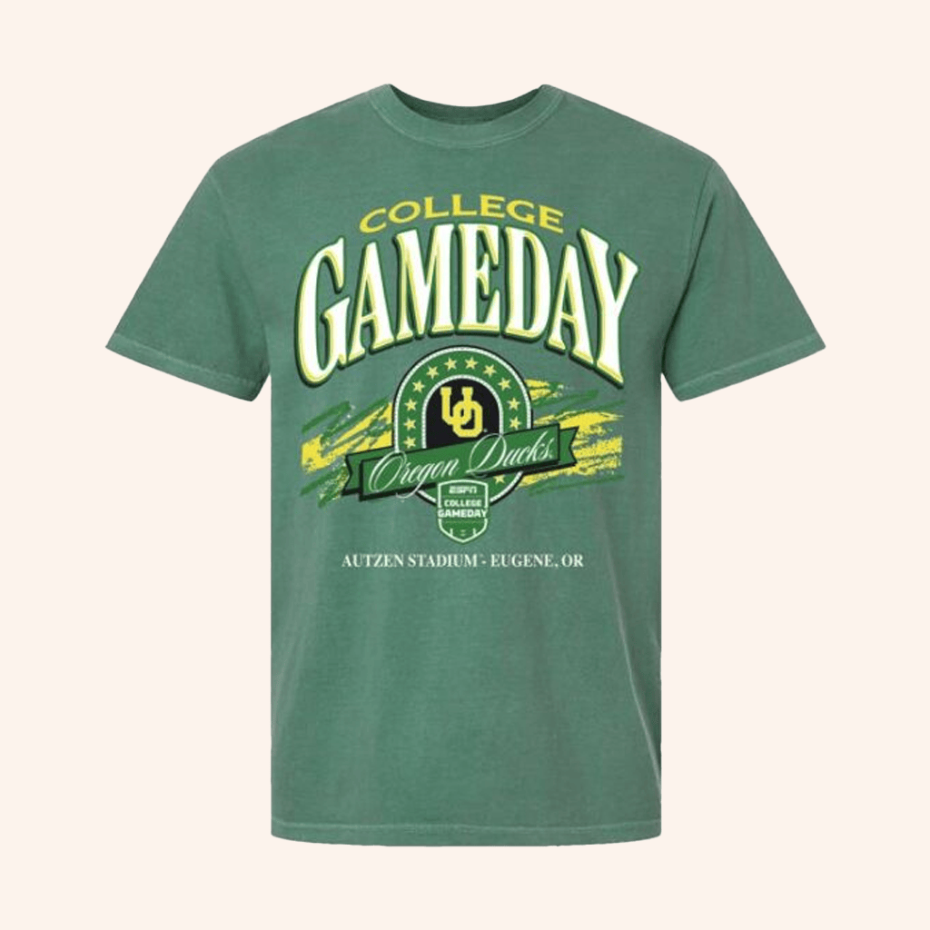 ESPN Merch College Gameday Oregon Ducks T-Shirt Unique Gifts For Football Fans ESPN Merch College Gameday Oregon Ducks T-Shirt Unique Gifts For Football Fans
