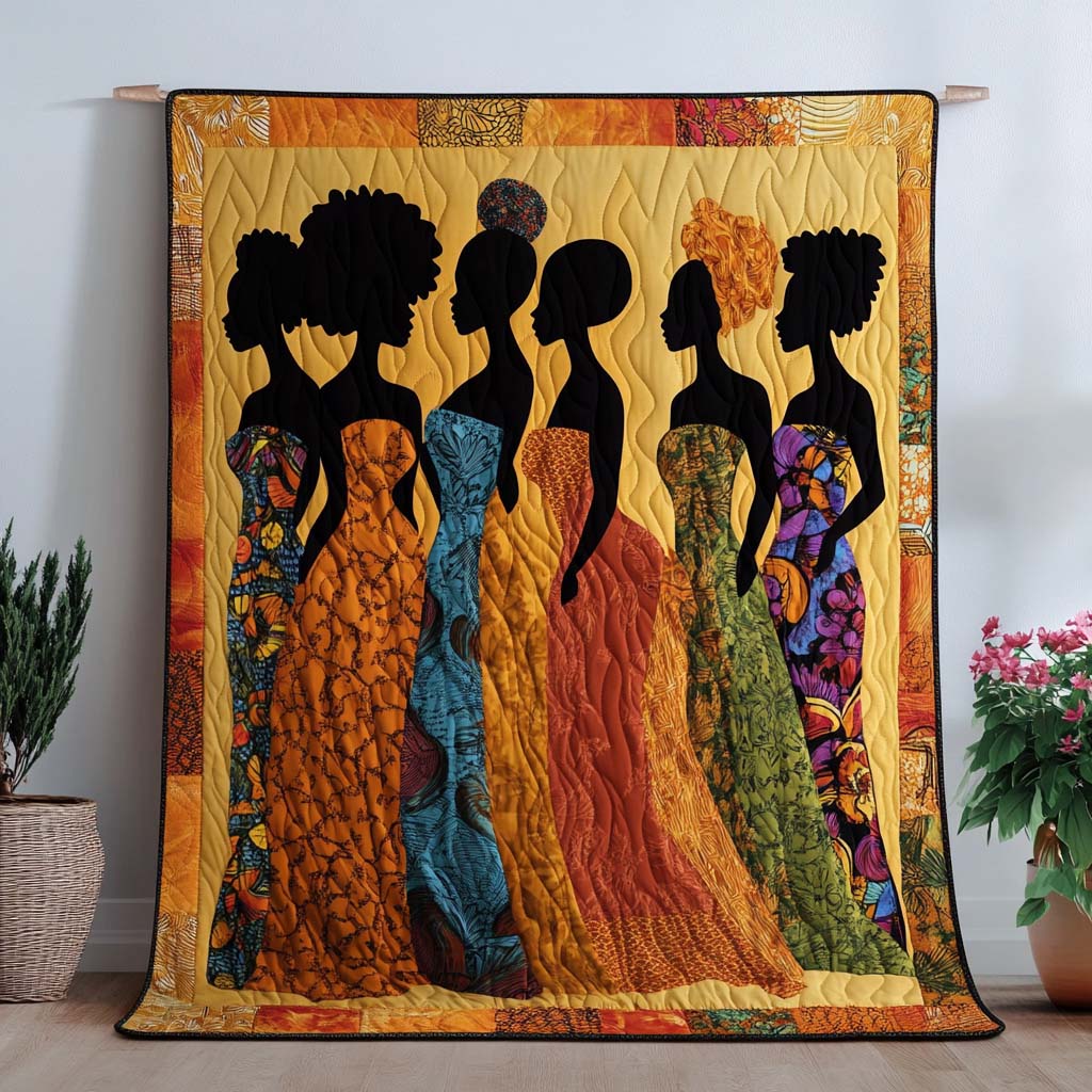 Essence of Her Quilted Blanket Nice Throw Blanket African American Gifts For Women