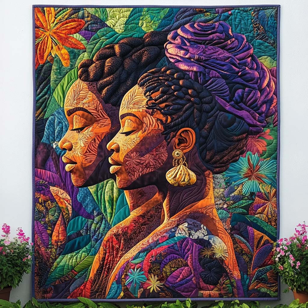 Eternal Connection Quilted Blanket Nice Throw Blanket Melanin African American Gifts Eternal Connection Quilted Blanket Nice Throw Blanket Melanin African American Gifts