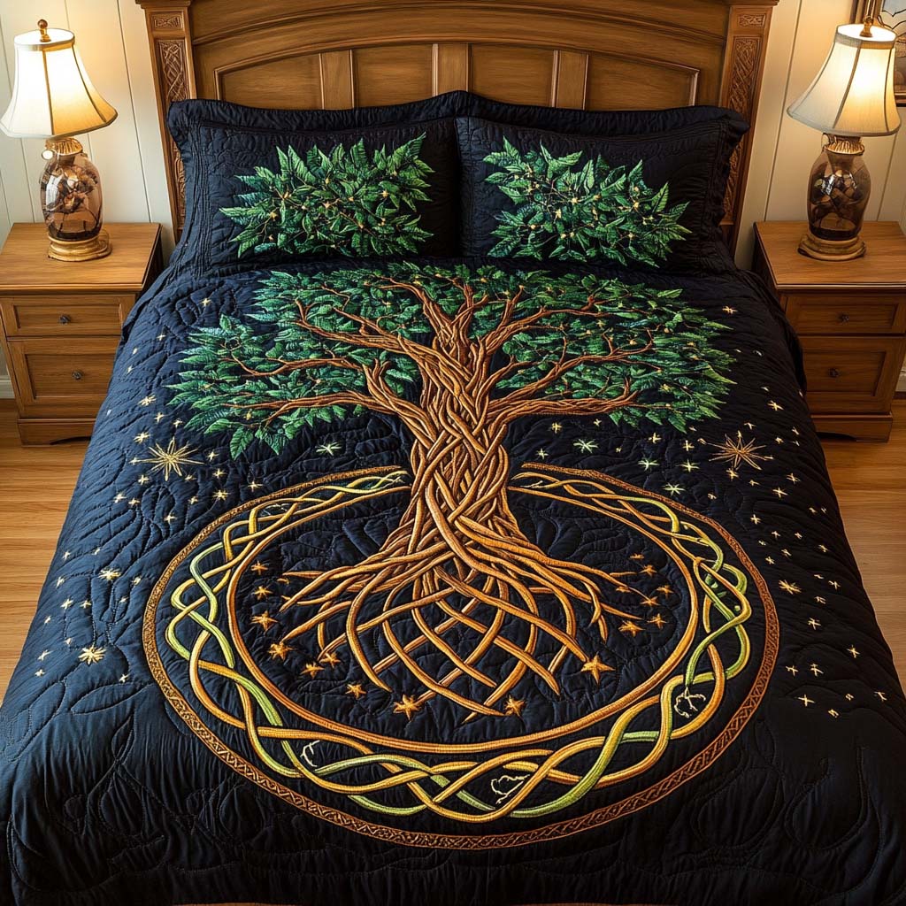 Eternal Growth Quilted Bedding Set Duvet Cover Merch Tree Of Life Gifts For Women Eternal Growth Quilted Bedding Set Duvet Cover Merch Tree Of Life Gifts For Women