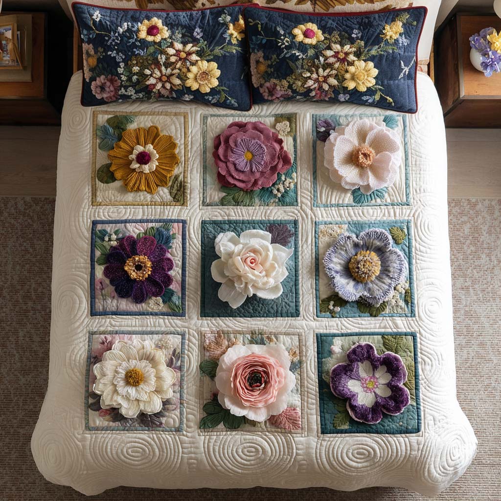 Eternal Spring Quilted Bedding Set Duvet Cover Merch Flower Presents For Wife Eternal Spring Quilted Bedding Set Duvet Cover Merch Flower Presents For Wife