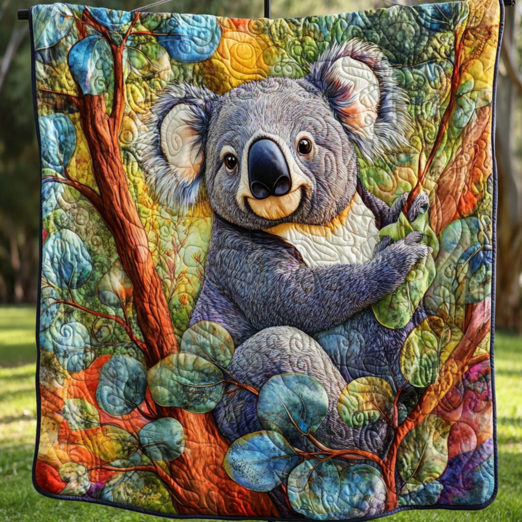 Eucalyptus Joy Quilted Blanket Cute Throw Blanket Koala Themed Gifts Eucalyptus Joy Quilted Blanket Cute Throw Blanket Koala Themed Gifts