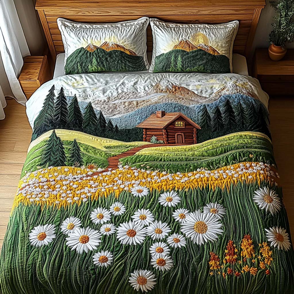 Evergreen Escape Quilted Bedding Set Duvet Cover Bedspreads Christmas Baskets For Family Evergreen Escape Quilted Bedding Set Duvet Cover Bedspreads Christmas Baskets For Family
