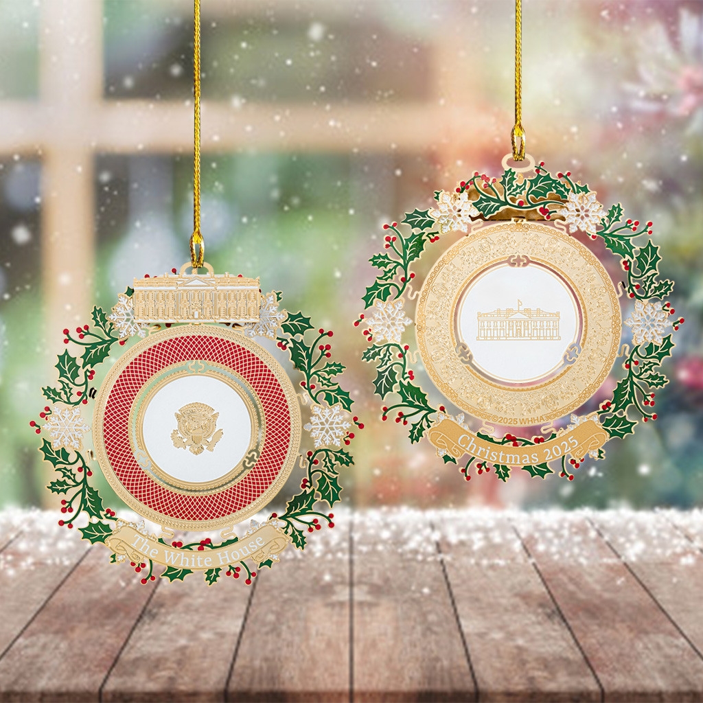 Exclusive 2025 White House Christmas Ornament White House Merch Patriotic Ornament Decor Exclusive 2025 White House Christmas Ornament White House Merch Patriotic Ornament Decor