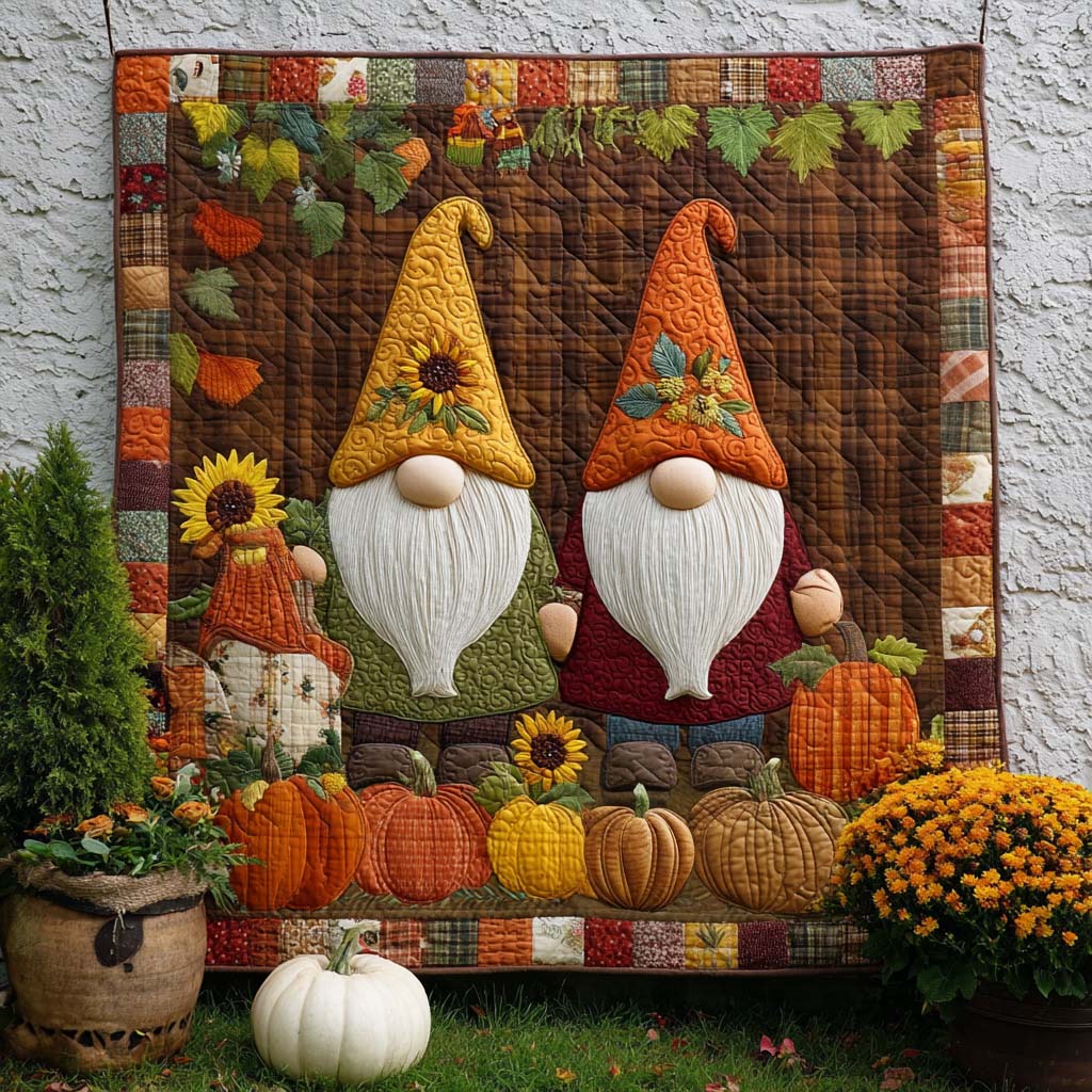 Fall Cheers Quilted Blanket Cute Colorful Blanket Gnome Cozy Fall Gift Ideas Fall Cheers Quilted Blanket Cute Colorful Blanket Gnome Cozy Fall Gift Ideas