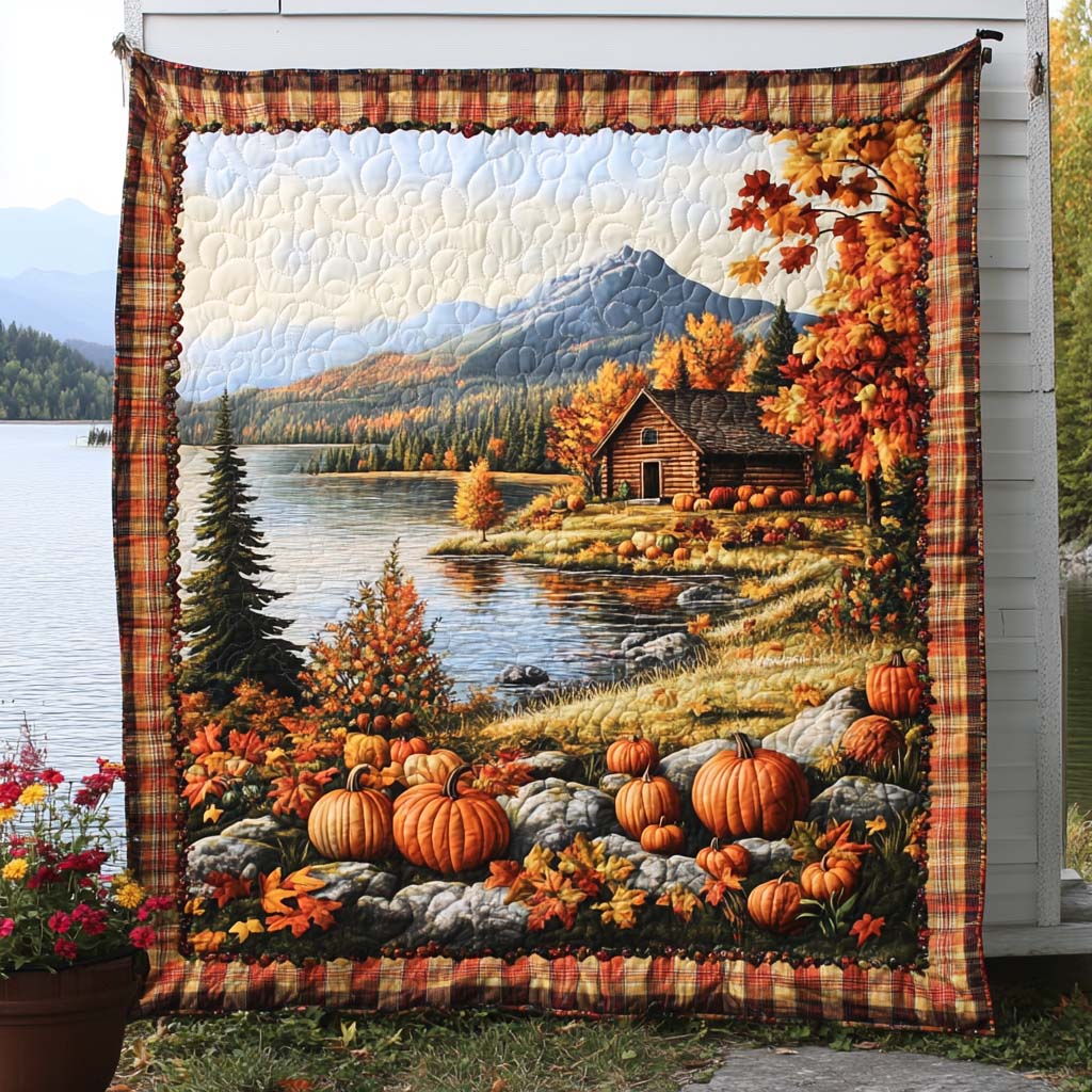 Fall Sunset Field Quilted Blanket Cute Colorful Blanket Gift For Mid Autumn Festival Fall Sunset Field Quilted Blanket Cute Colorful Blanket Gift For Mid Autumn Festival