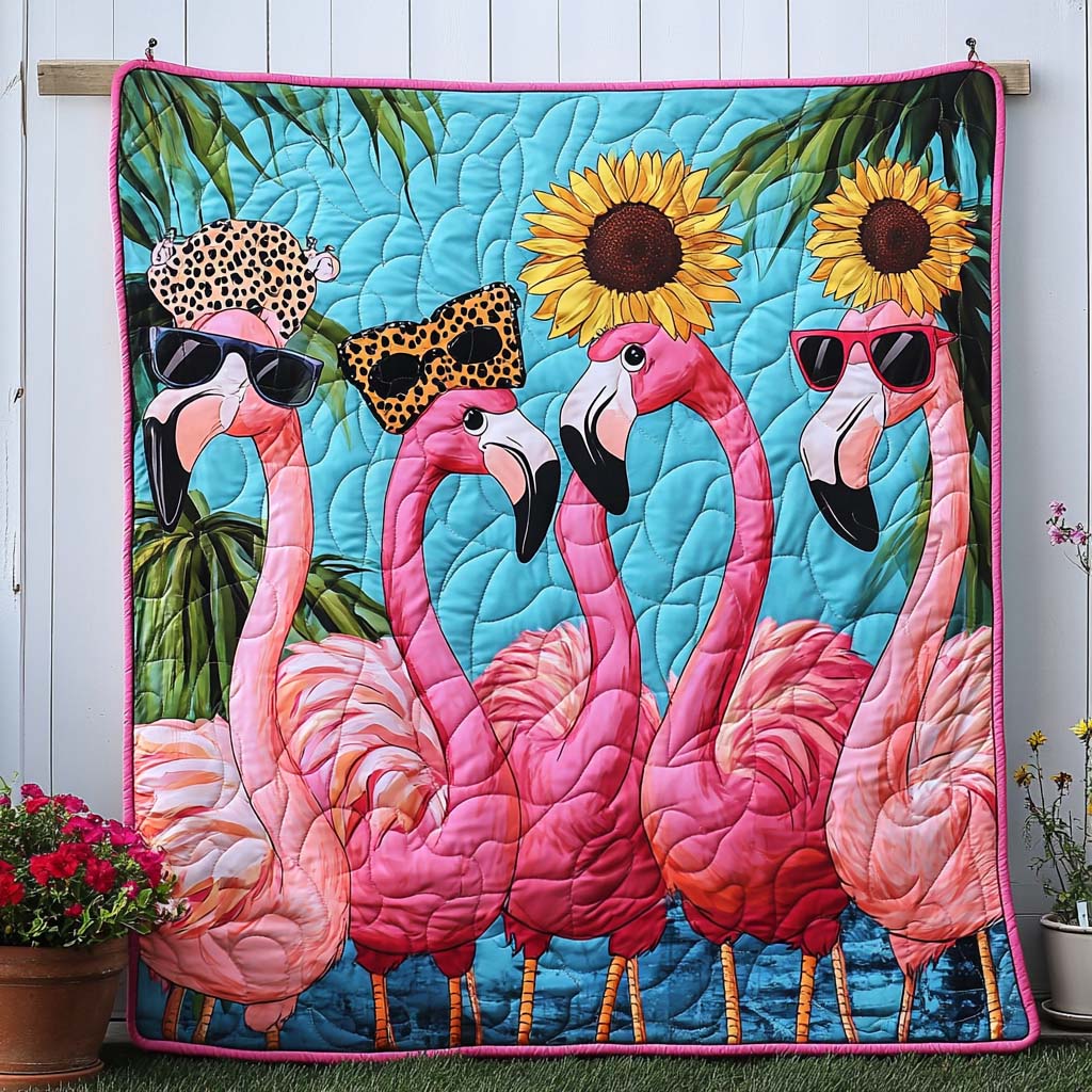 Feather Fiesta Quilted Blanket Nice Throw Blanket Best Flamingo Related Gifts Feather Fiesta Quilted Blanket Nice Throw Blanket Best Flamingo Related Gifts