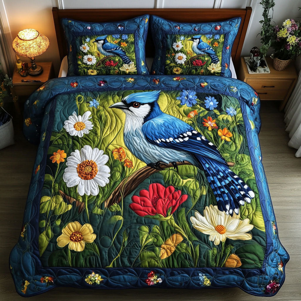 Feathered Garden Quilted Bedding Set Duvet Cover Bedspread Christmas Gifts For Flower Lovers Feathered Garden Quilted Bedding Set Duvet Cover Bedspread Christmas Gifts For Flower Lovers