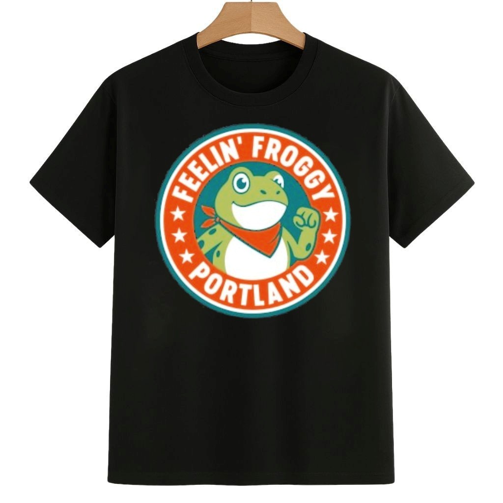 Feelin' Froggy Portland Frog Protest Anti ICE Shirt Anti ICE Frog Merch Feelin' Froggy Portland Frog Protest Anti ICE Shirt Anti ICE Frog Merch