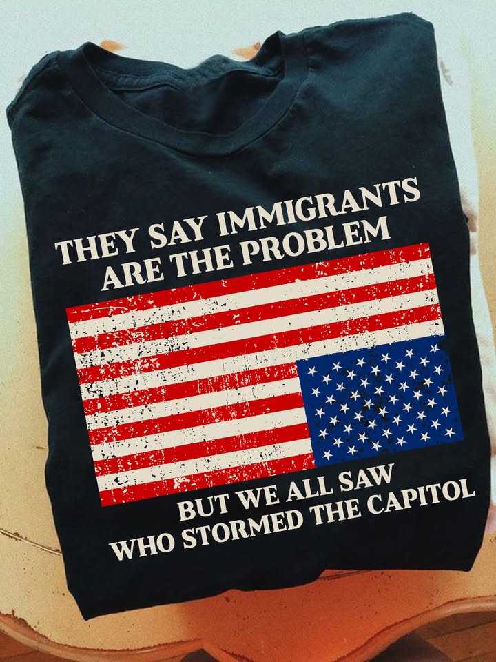 Femi They Say Immigrants Are The Problem Shirt Feminist T-Shirt Gifts for Liberal Women Men