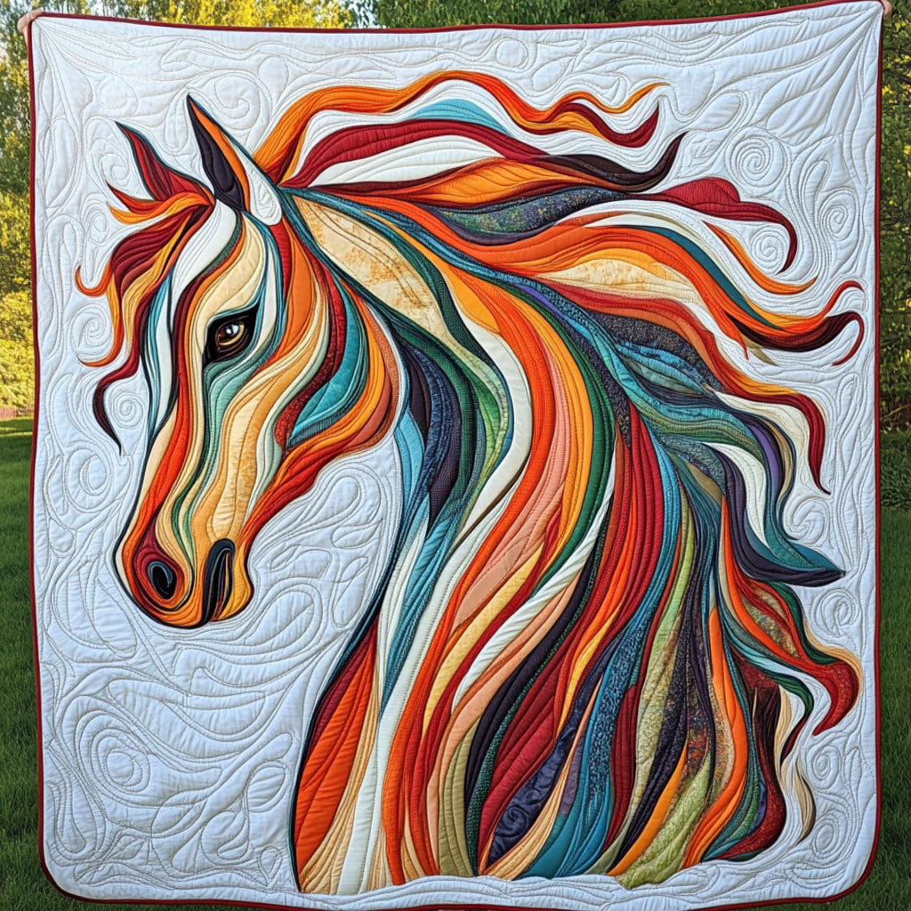 Fierce Gallop Quilted Blanket Sofa Throw Blanket Gifts For Young Horse Riders Fierce Gallop Quilted Blanket Sofa Throw Blanket Gifts For Young Horse Riders