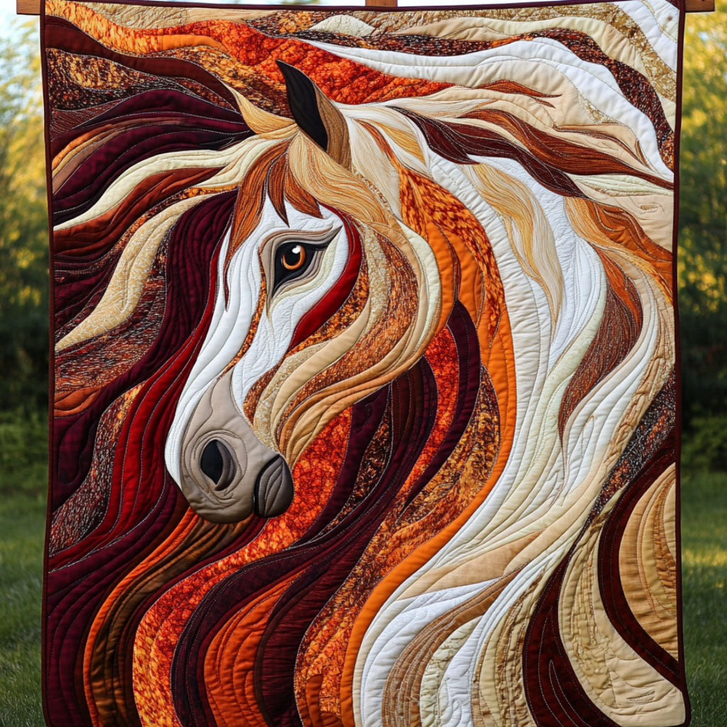 Fiery Gallop Quilted Blanket Sofa Throw Blanket Gifts For Horse Back Riders Fiery Gallop Quilted Blanket Sofa Throw Blanket Gifts For Horse Back Riders