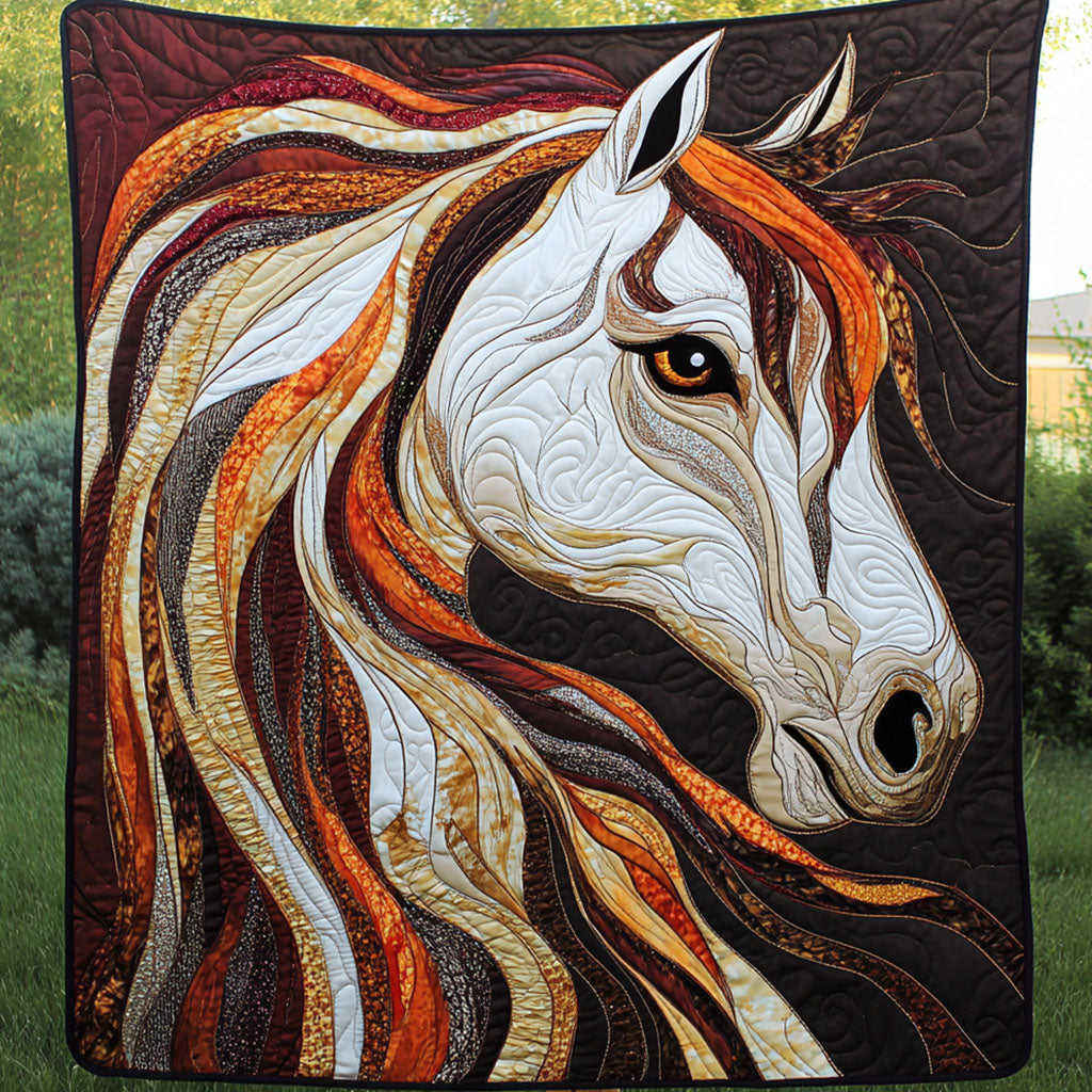 Fiery Mane Quilted Blanket Sofa Throw Blanket Best Gifts For Horse Riders Fiery Mane Quilted Blanket Sofa Throw Blanket Best Gifts For Horse Riders