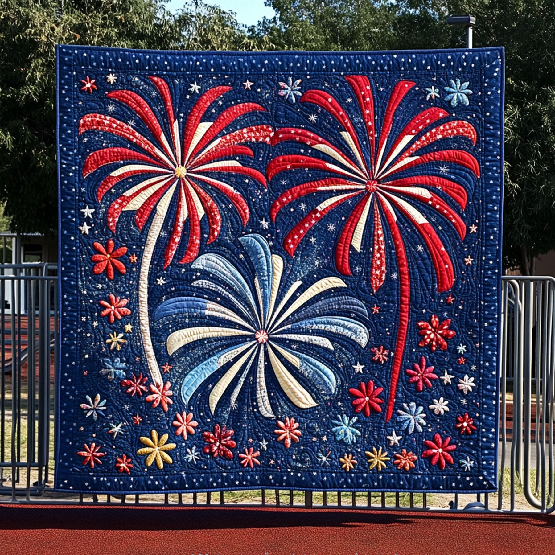 Firework Glory Quilted Blanket Cute Colorful Blanket 4Th Of July Birthday Gift Ideas Firework Glory Quilted Blanket Cute Colorful Blanket 4Th Of July Birthday Gift Ideas