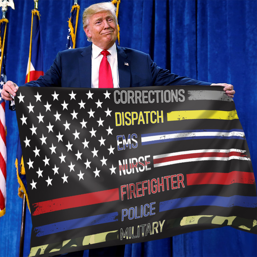 First Responder Flag Correction Dispatch EMS Nurse Firefighter Police Military Flag Gifts First Responder Flag Correction Dispatch EMS Nurse Firefighter Police Military Flag Gifts