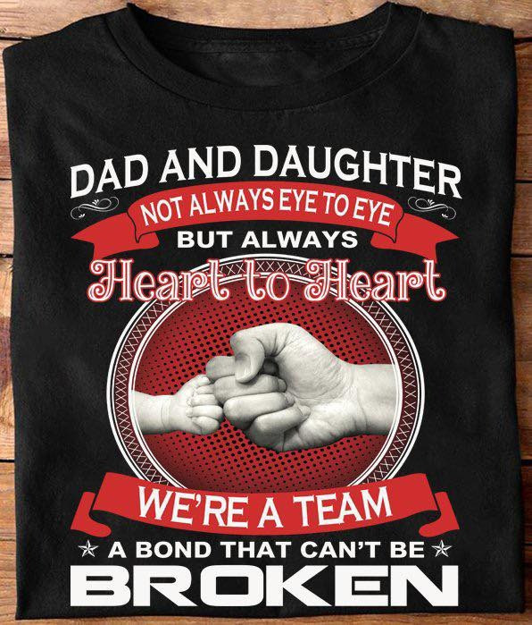 Fist Bump Dad And Daughter Always Heart To Heart T-Shirt For Daughter Father Shirt Fist Bump Dad And Daughter Always Heart To Heart T-Shirt For Daughter Father Shirt