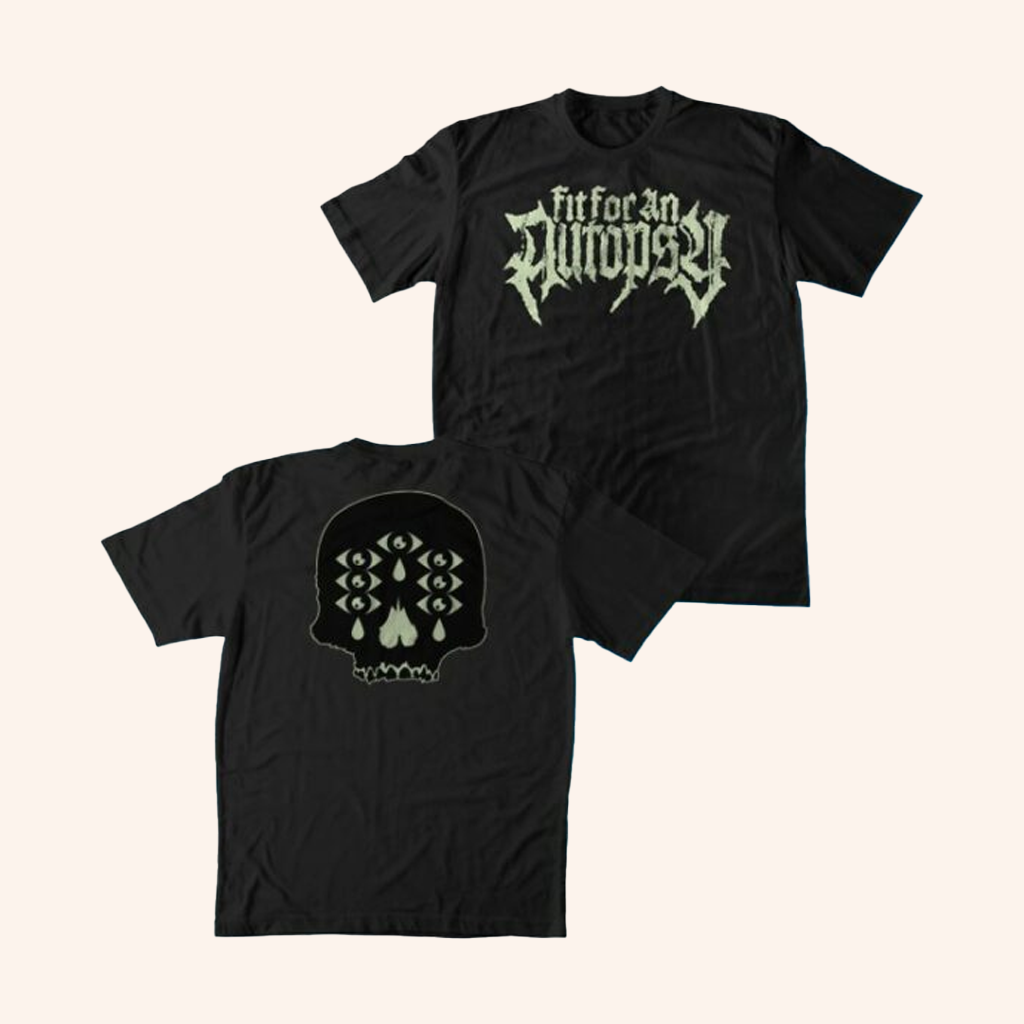 Fit For An Autopsy Merch Skull 7 Eyes Black T-Shirt Cool Gifts For Music Lovers Fit For An Autopsy Merch Skull 7 Eyes Black T-Shirt Cool Gifts For Music Lovers