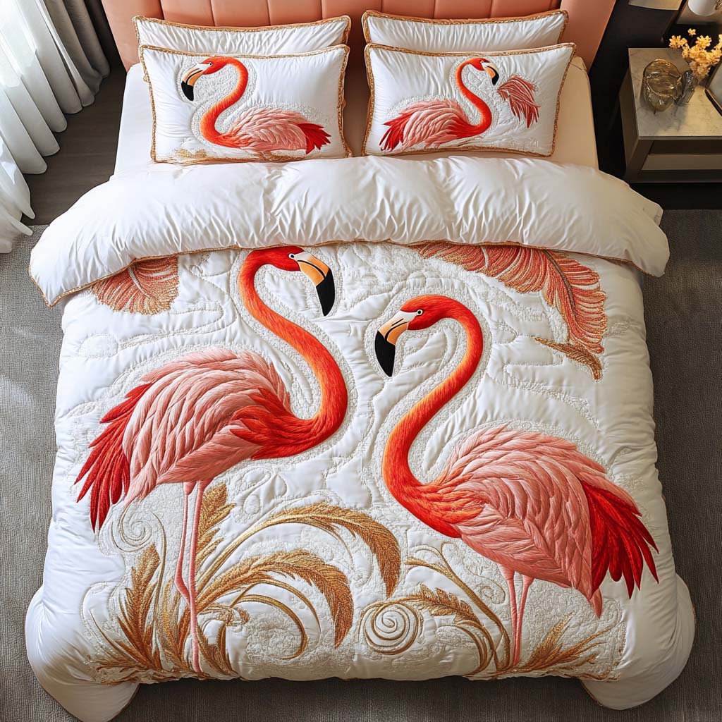 Flamingo Swagger Quilted Bedding Set Duvet Cover Merch Flamingo Birthday Gift Ideas Flamingo Swagger Quilted Bedding Set Duvet Cover Merch Flamingo Birthday Gift Ideas