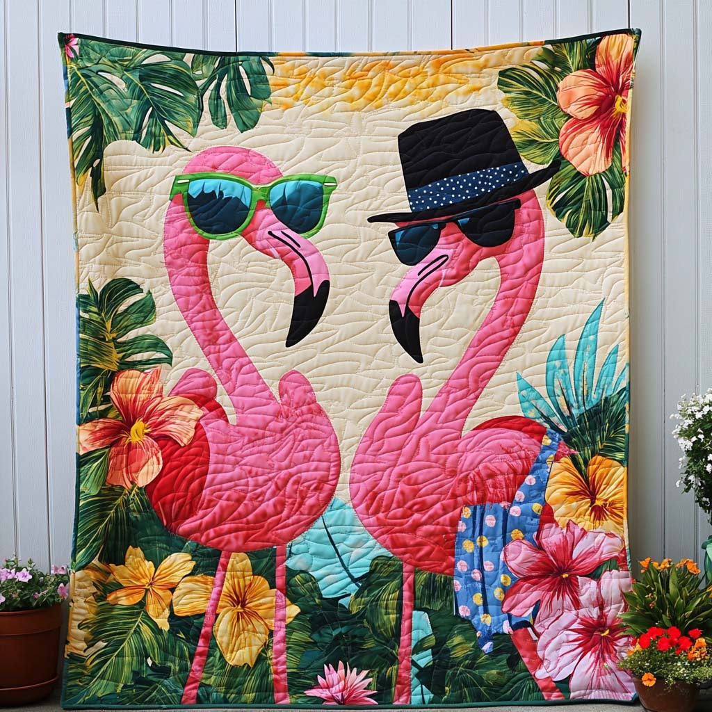 Flamingo Tango Quilted Blanket Nice Throw Blanket Flamingo Hummingbird Presents Flamingo Tango Quilted Blanket Nice Throw Blanket Flamingo Hummingbird Presents