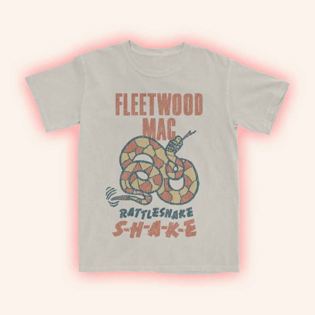 Fleetwood Mac Merch Rattlesnake Shake T-Shirt Gift Ideas For Music Lovers Fleetwood Mac Merch Rattlesnake Shake T-Shirt Gift Ideas For Music Lovers