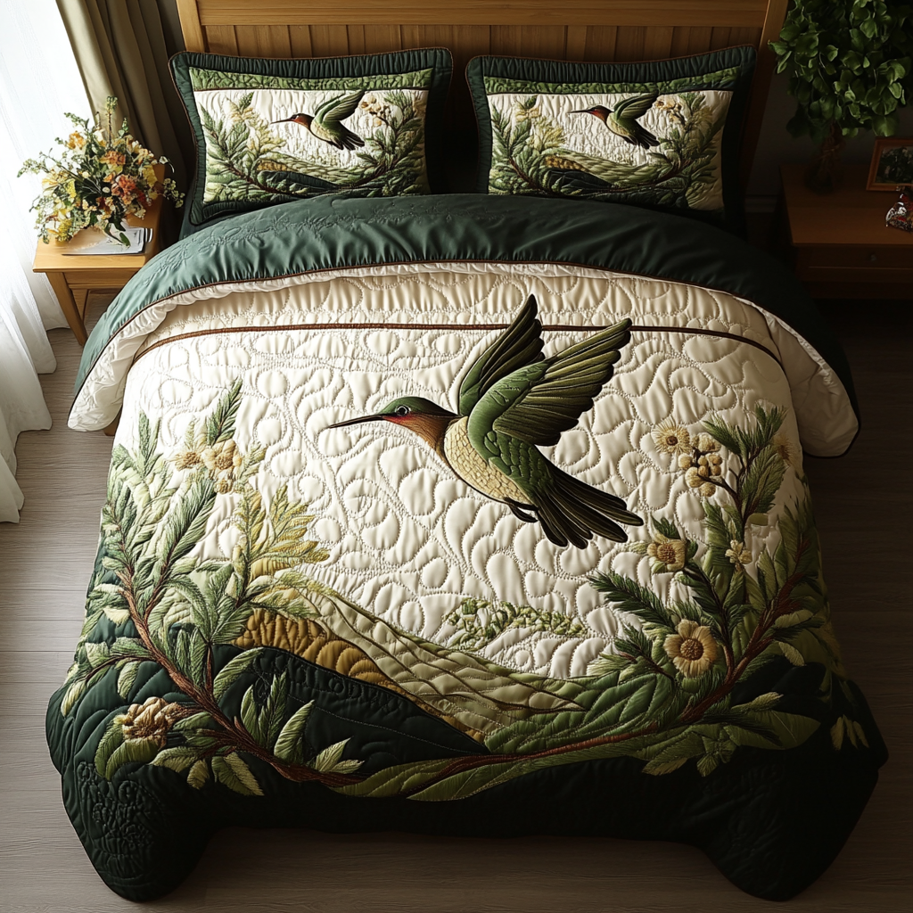 Flight of Joy Quilted Bedding Set Duvet Cover Bed Sheet Set Hummingbird Themed Birthday Presents Flight of Joy Quilted Bedding Set Duvet Cover Bed Sheet Set Hummingbird Themed Birthday Presents
