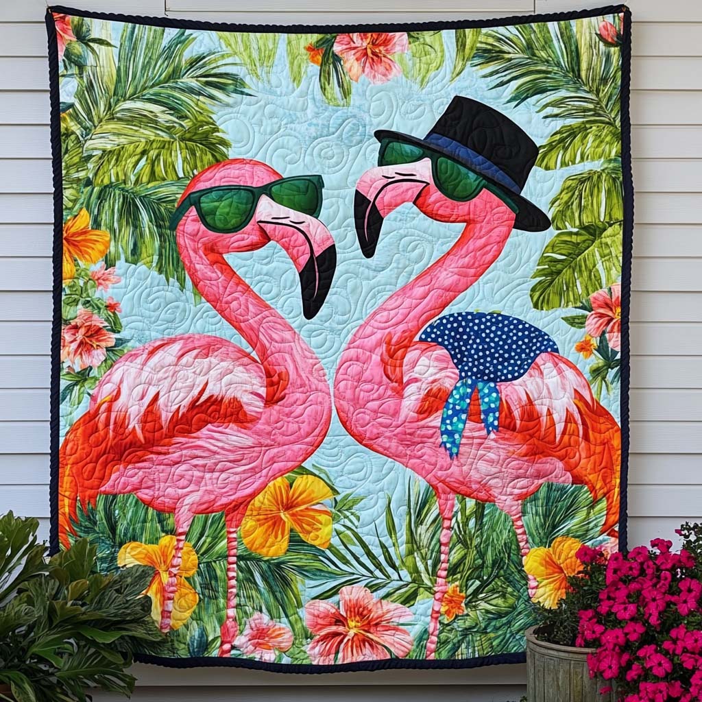 Floaty Flamingo Quilted Blanket Nice Throw Blanket Best Flamingo Lover Gifts For Her Floaty Flamingo Quilted Blanket Nice Throw Blanket Best Flamingo Lover Gifts For Her