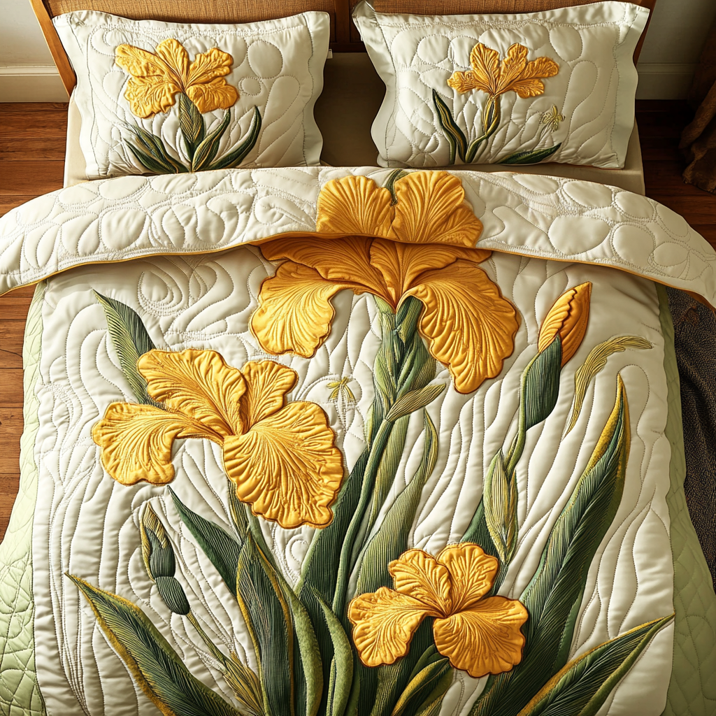 Floral Dream Quilted Bedding Set Duvet Cover Bedspread Gifts For Flower Enthusiasts Floral Dream Quilted Bedding Set Duvet Cover Bedspread Gifts For Flower Enthusiasts