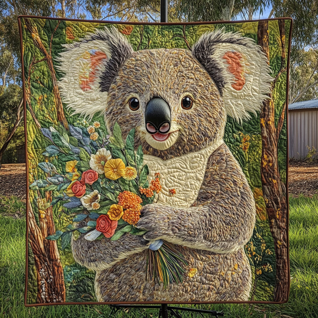Floral Hug Quilted Blanket Cute Throw Blanket Koala Presents Floral Hug Quilted Blanket Cute Throw Blanket Koala Presents