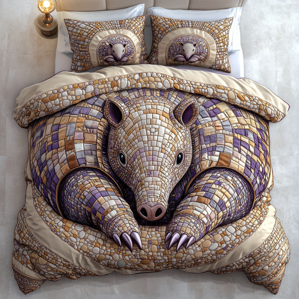 Floral Nest Quilted Bedding Set Duvet Cover Bedspread Armadillo Novelty Gifts Floral Nest Quilted Bedding Set Duvet Cover Bedspread Armadillo Novelty Gifts