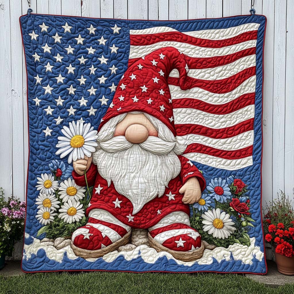 Flower Flag Friend Quilted Blanket Nice Throw Blanket 4Th Of July Gifts Delivered Flower Flag Friend Quilted Blanket Nice Throw Blanket 4Th Of July Gifts Delivered
