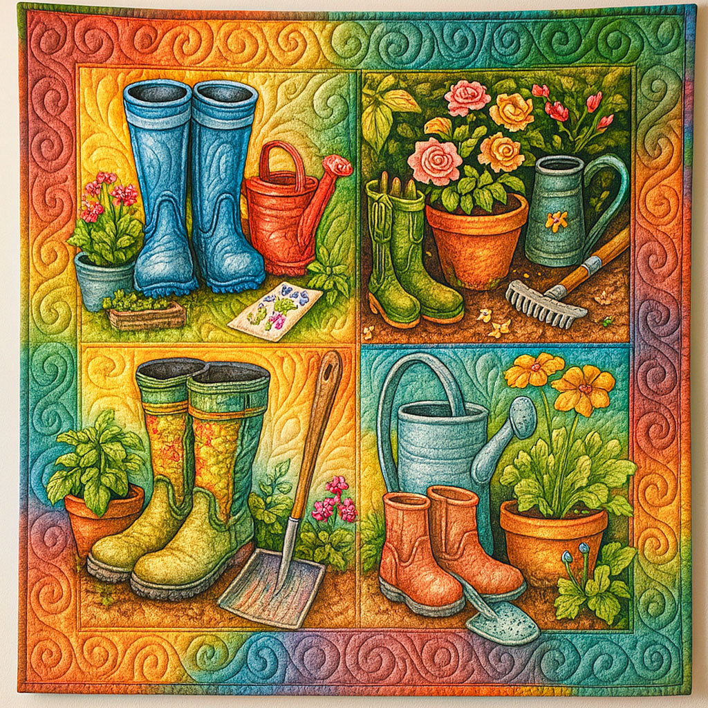 Flower Pots Quilted Blanket Cute Throw Blanket Sentimental Christmas Gifts For Boyfriend Flower Pots Quilted Blanket Cute Throw Blanket Sentimental Christmas Gifts For Boyfriend