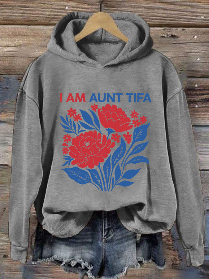 Flowers I Am Aunt Tifa Hoodie 8647 No'Kings Sweatshirt Gifts for Mother Flowers I Am Aunt Tifa Hoodie 8647 No'Kings Sweatshirt Gifts for Mother