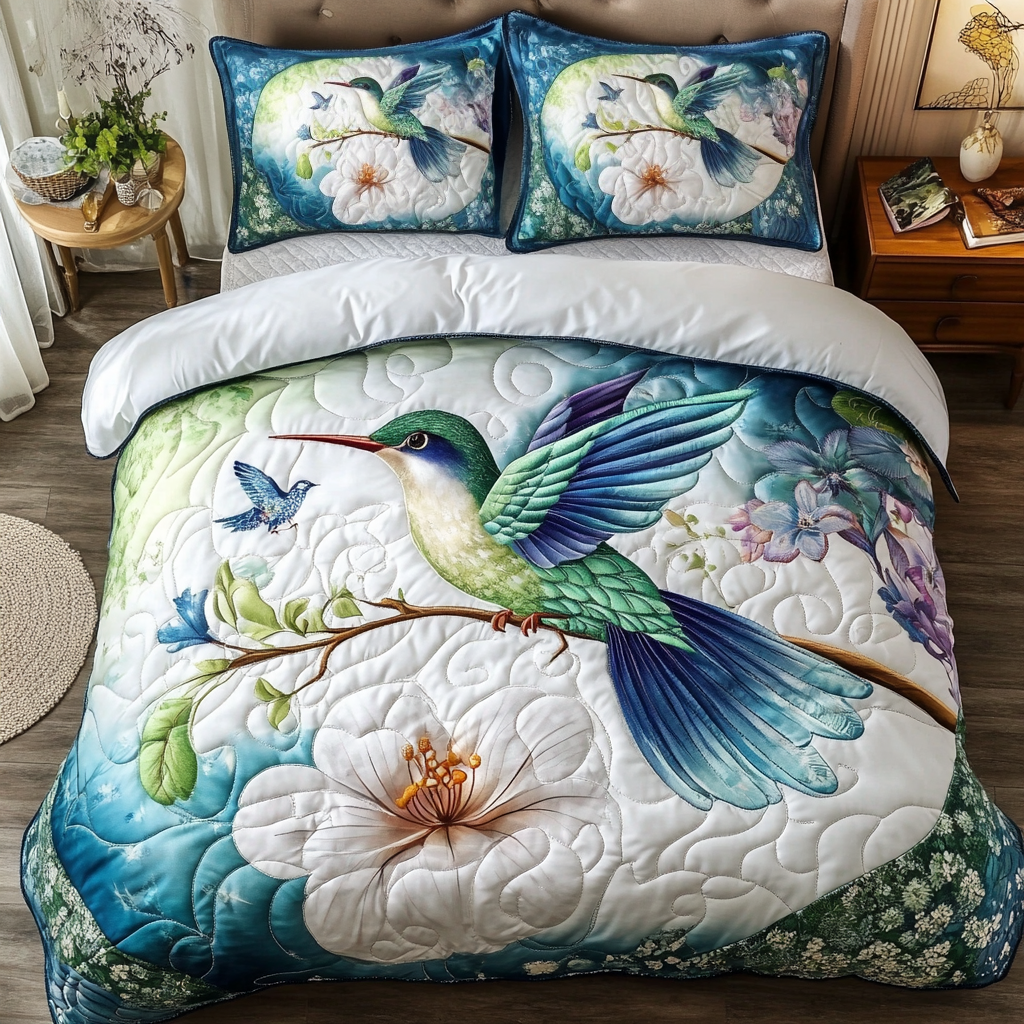 Flying Hummingbird Quilted Bedding Set Duvet Cover Merch Best Hummingbird Themed Gifts Flying Hummingbird Quilted Bedding Set Duvet Cover Merch Best Hummingbird Themed Gifts