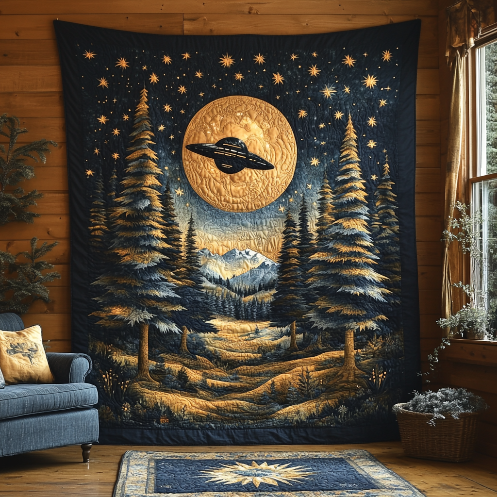 Forest Abduction Quilted Blanket Sofa Throw Blanket Unique Gifts For Teenage Guys Forest Abduction Quilted Blanket Sofa Throw Blanket Unique Gifts For Teenage Guys