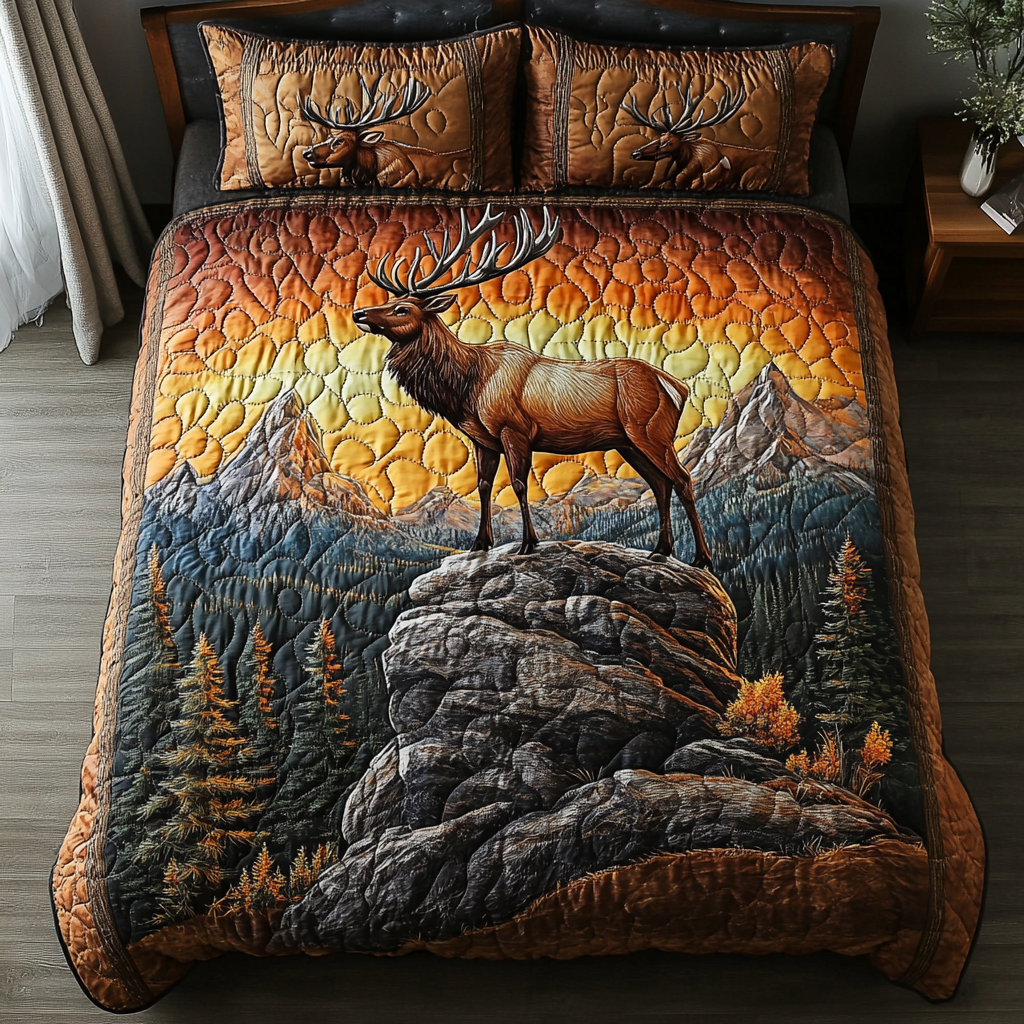 Forest Grace Quilted Bedding Set Duvet Cover Bed Sheet Set Unique Deer Gifts Forest Grace Quilted Bedding Set Duvet Cover Bed Sheet Set Unique Deer Gifts