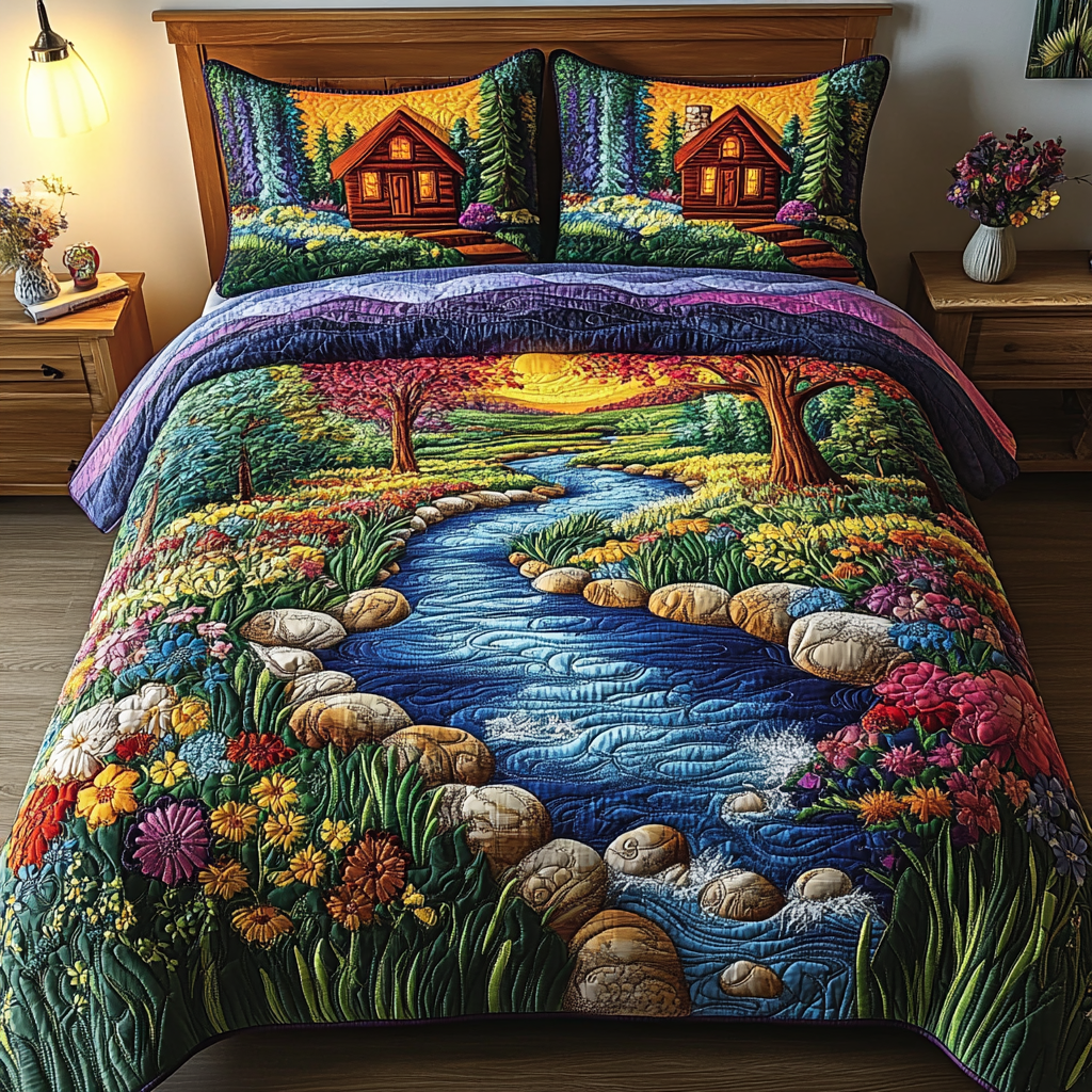 Forest Haven Quilted Bedding Set Duvet Cover Bed Sheet Set Great Secret Santa Presents Forest Haven Quilted Bedding Set Duvet Cover Bed Sheet Set Great Secret Santa Presents