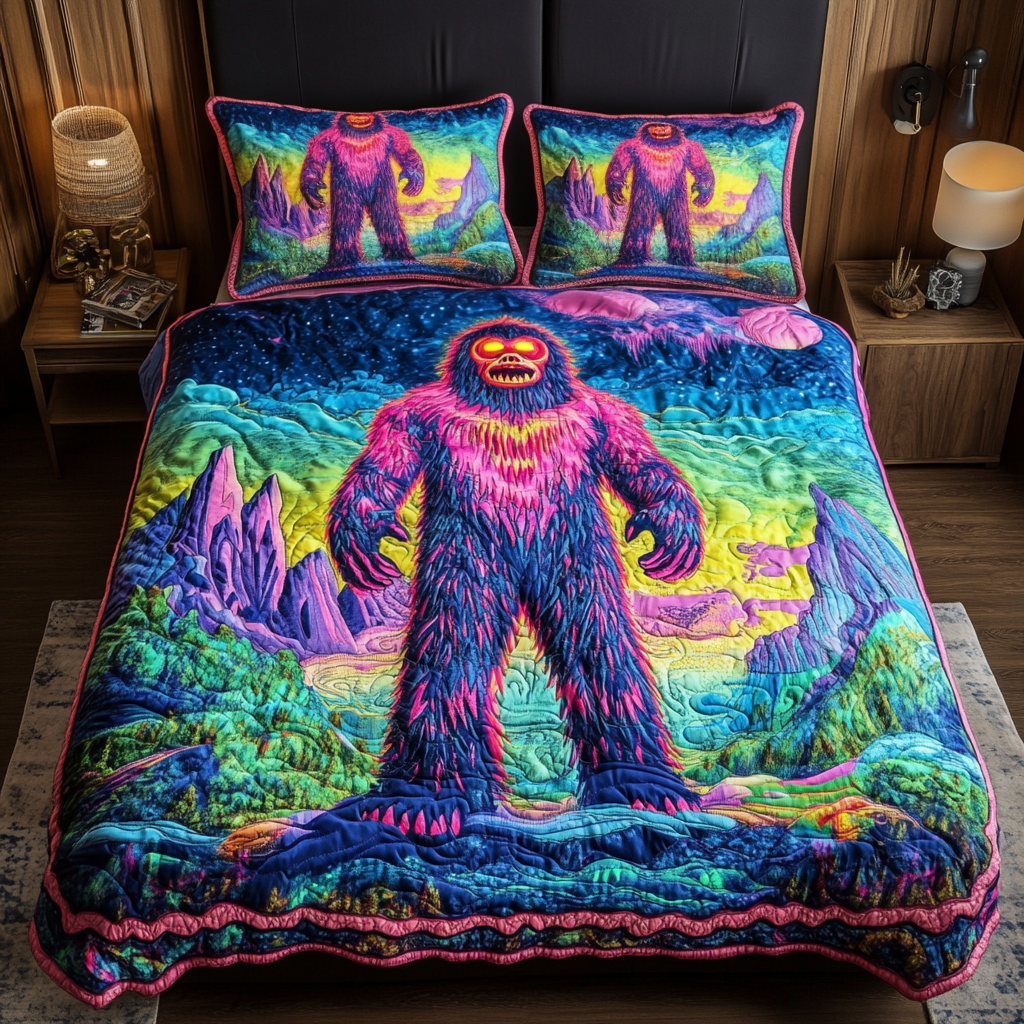 Forest Legend Quilted Bedding Set Duvet Cover Bed Sheet Set Camping Gifts For Girlfriend