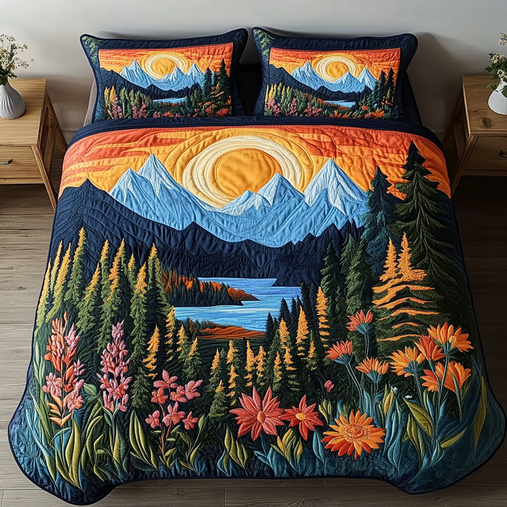 Forest Light Quilted Bedding Set Duvet Cover Bedspread Great Gift Ideas For Brother Forest Light Quilted Bedding Set Duvet Cover Bedspread Great Gift Ideas For Brother