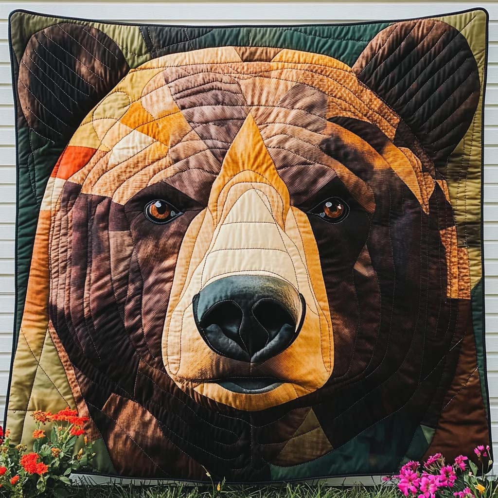 Forest Sentinel Quilted Blanket Sofa Throw Blanket Gift Ideas For Bear Lovers Forest Sentinel Quilted Blanket Sofa Throw Blanket Gift Ideas For Bear Lovers