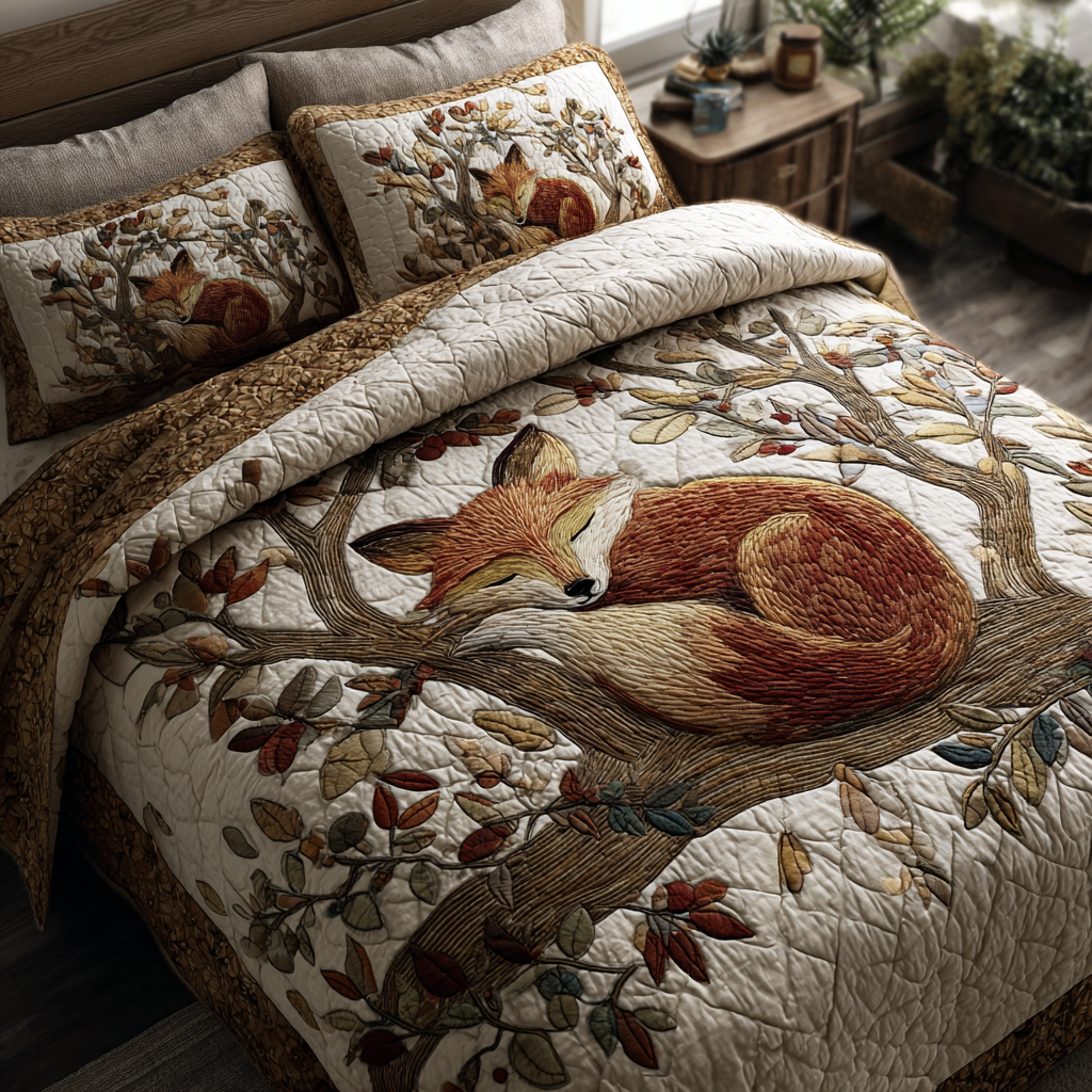 Fox Hunt Quilted Bedding Set Duvet Cover Bed Sheet Set Best Unique Gifts For Fox Lovers Fox Hunt Quilted Bedding Set Duvet Cover Bed Sheet Set Best Unique Gifts For Fox Lovers