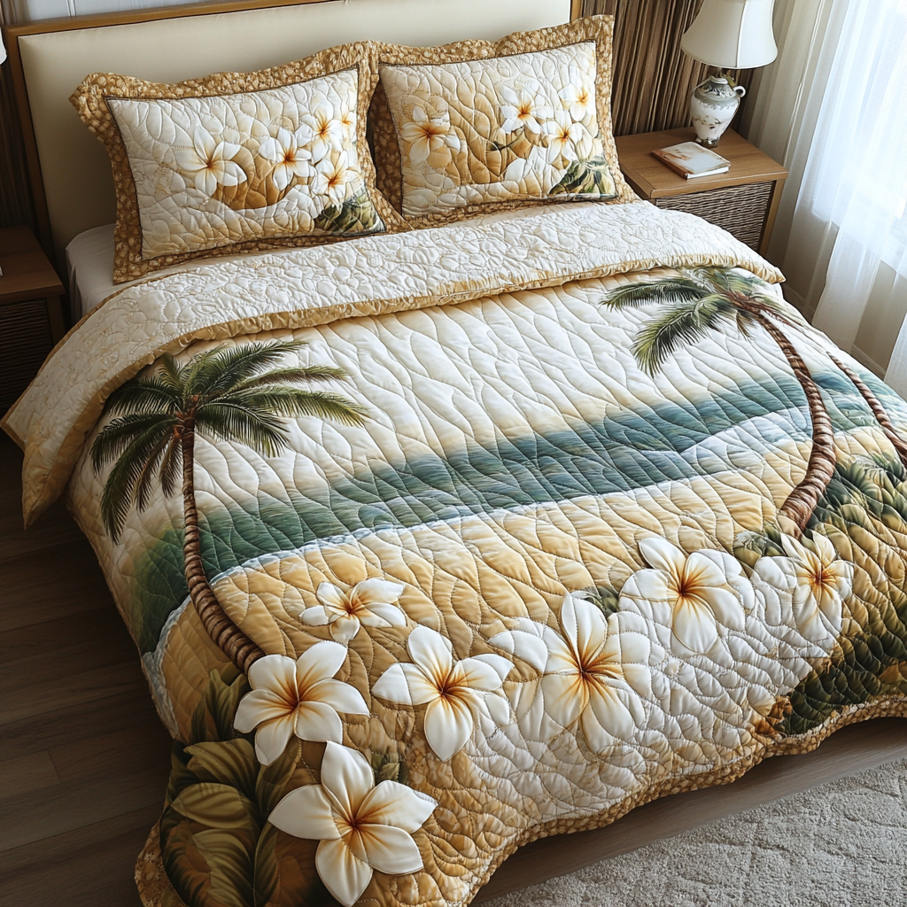 Fragrant Paradise Quilted Bedding Set Duvet Cover Bedspread Flower Presents Fragrant Paradise Quilted Bedding Set Duvet Cover Bedspread Flower Presents